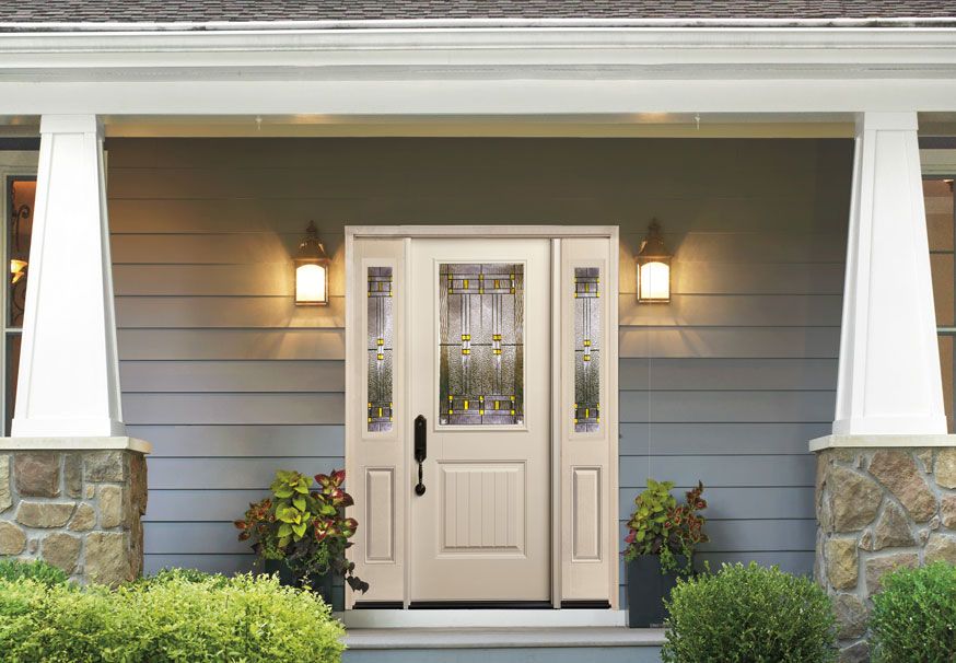 Smooth Fiberglass entry doors