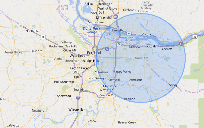 Gresham Service Areas
